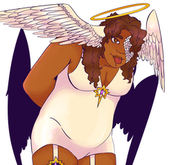 painty shading + halfbody